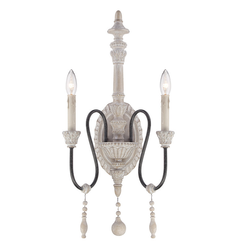 Maison Alouette Kerzen-Wandleuchter 2-flammig Gnaphale | Wayfair.de